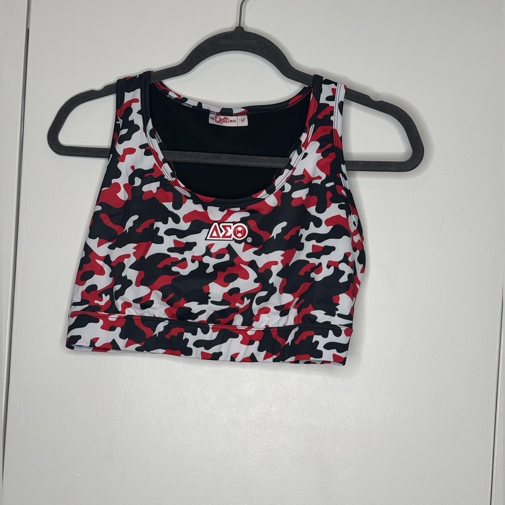The Delta Box Delta Sigma Theta Sports Bra -Size M
